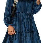 Nadorine Women's Long Sleeve Elegant Velvet Dress (DE Only)