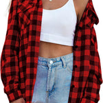 Nadorine Checked Shirt Women's Long Sleeve Costume Blouse (DE Only)