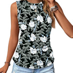 Nadorine Ruched Tank Tops Dressy Casual Shirts