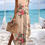 Zeagoo Women's Summer Maxi Dress Casual Sleeveless Sundress