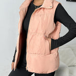 Nadorine Women Puffer Vest Winter Warm Zip Up Padded Outerwear