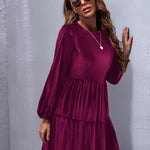 Nadorine Women's Long Sleeve Elegant Velvet Dress (DE Only)