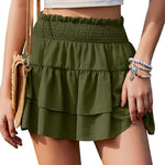 Nadorine Women's Shorts Summer Casual Ruffle Short Trousers