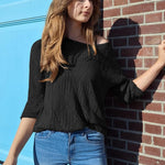 Nadorine Crochet Tops Off The Shoulder Sweaters
