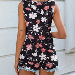 Nadorine Women V Neck Lace Tank Tops