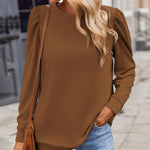 Nadorine Tunic Tops for Women Casual Crew Neck Pullover
