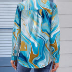 Zeagoo Womens Button Down Shirt Long Sleeve Blouse Business Work Tops Dressy Casual Floral Printed Outfits with Pocket