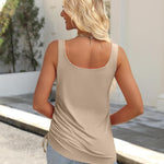 Zeagoo Womens Tank Tops 2 Pack U Neck Sleeveless Tops