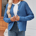 Nadorine Women's Knit Cardigan Long Sleeve Open Front Cropped Jackets
