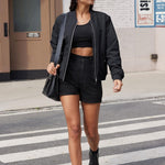 Nadorine Short Bomber Jacket