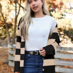 Nadorine Women's Oversized Button Sweaters Open Front Cardigans