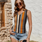 Nadorine Tank Tops V Neck Casual Side Ruched Drawstring Shirts