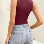 Nadorine Women's Double Lined Square Neck Tank Top