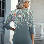 Zeagoo Womens 3/4 Length Sleeve Tunic Tops
