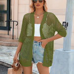 Nadorine Women's 2025 Summer Crochet Lightweight Cardigan