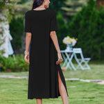 Nadorine Women Floral Summer Dress Casual Beach Dress