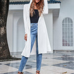 Hooded Long Cardigans Maxi Cardigan with Hood Open Front Lightweight Duster Coat with Pocket - Nadorine (Us Only)