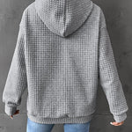 Nadorine Hoodie Oversize Hoodie Casual Waffle Pullover (DE Only)