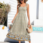 Nadorine Maxi Dress with Pockets Spaghetti Strap Sundress