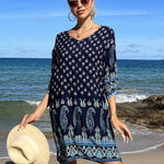 Nadorine Summer Dresses Women's Bohemian Flower Dress (DE Only)