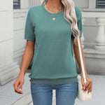 Zeagoo Womens Summer Short Sleeve Tops Pullover Sweaters
