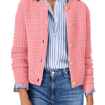 Nadorine Women's Comfy Button Down Knit Cardigan (US Only)