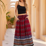 Nadorine Women's Boho Floral Skirt