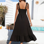 Nadorine Maxi Dress with Pockets Spaghetti Strap Sundress