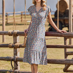 Zeagoo Women's Summer Maxi Dress Casual A Line Beach Dress (DE Only)