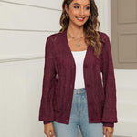 Nadorine Women's Lightweight Crochet Cropped Cardigan