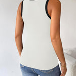 Nadorine 2 Pack Tank Tops Sleeveless Ribbed Shirts