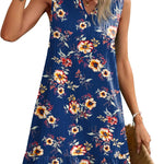 Nadorine Summer Dress Women's Sleeveless V-Neck T-Shirt (DE Only)
