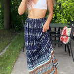 Nadorine Women's Boho Floral Skirt