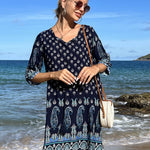 Nadorine Summer Dresses Women's Bohemian Flower Dress (DE Only)
