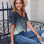 Nadorine Casual Short Sleeve V Neck Shirts Business Dressy Tunic Blouses