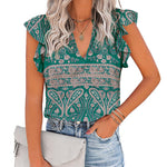 Shirts Short Sleeve Loose T Shirt Blouses - Nadorine (Us Only)