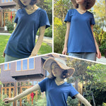 Nadorine Blouse Women's Elegant Pleated Tops (DE Only)