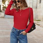 Nadorine Knitted Pullover Ribbed Long Sleeve Pullover (DE Only)