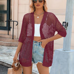 Nadorine Women's 2025 Summer Crochet Lightweight Cardigan