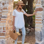 Nadorine Blouse Women's Elegant Ruffle Sleeve Tops (DE Only)