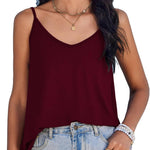 Nadorine Tank Top V-Neck Sleeveless Summer Tops (DE Only)