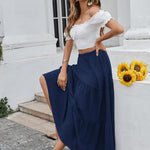 Nadorine Rock Damen Elegant Hohe Taille Skirt (DE Only)