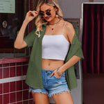 Nadorine Blouse Women's Casual Short Sleeve Shirt (DE Only)