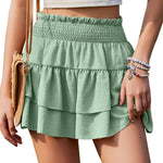 Nadorine Women's Shorts Summer Casual Ruffle Short Trousers (DE Only)