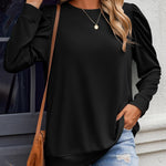 Nadorine Tunic Tops for Women Casual Crew Neck Pullover