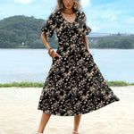 Nadorine Summer Dresses Midi Tiered Casual Dress