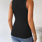 Nadorine 2 Pack Tank Tops Sleeveless Ribbed Shirts
