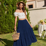 Nadorine Rock Damen Elegant Hohe Taille Skirt (DE Only)