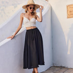 Nadorine Skirt Long Elegant Skirts High Waist Maxi Skirt (DE Only)