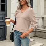 Nadorine Pullover Women's Ribbed Knit Jumper (DE Only)